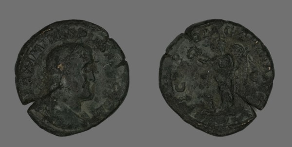 Sestertius (Coin) Portraying Emperor Maximinus, 235-238.