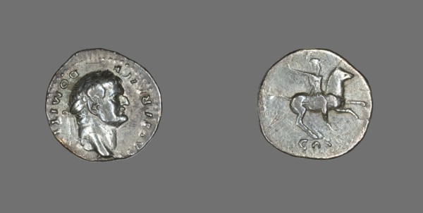 Denarius (Coin) Portraying Emperor Domitian, 77-78.