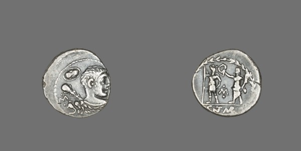 Denarius (Coin) Depicting the Hero Hercules, 100 BCE.