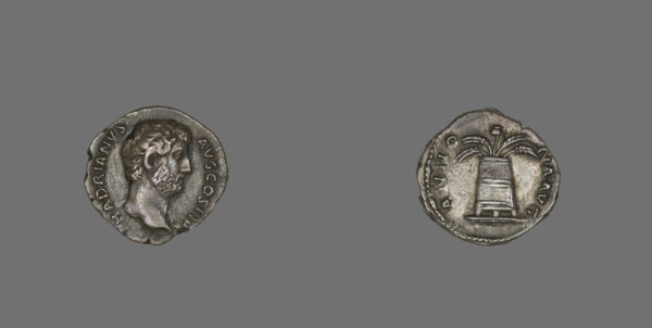 Denarius (Coin) Portraying Emperor Hadrian, 134-138.