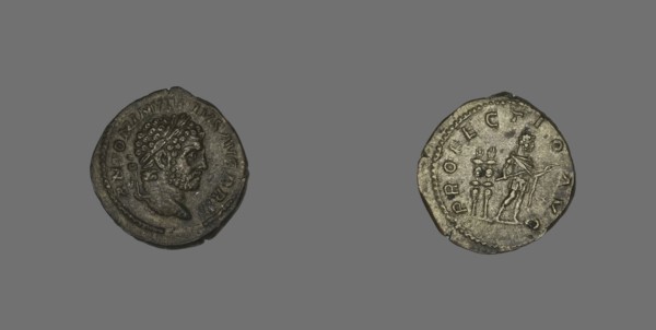 Denarius (Coin) Portraying Emperor Caracalla, 213.