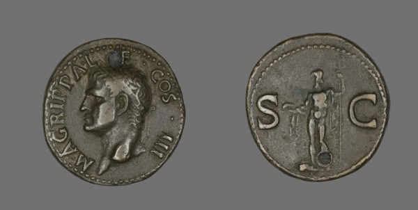 As (Coin) Portraying Agrippa, 27-12 BCE.