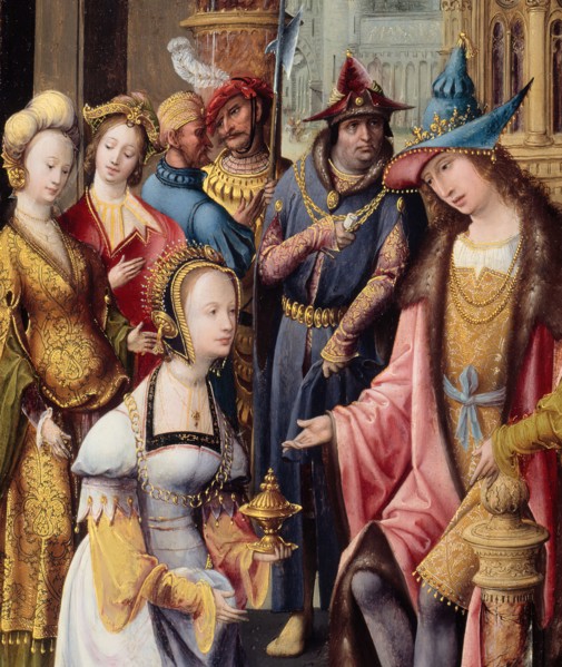 King Solomon Receiving the Queen of Sheba, 1515/20. Detail from a larger artwork.