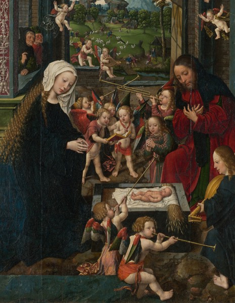 The Adoration of the Christ Child, c. 1515. Detail from a larger artwork.