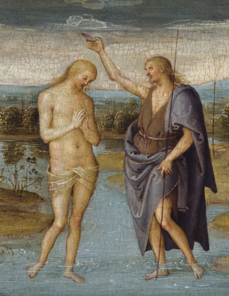 The Baptism of Christ, 1500/05. Detail from a larger artwork.