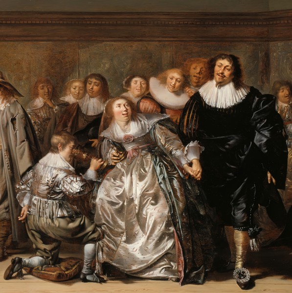 An Elegant Company, 1632. Detail from a larger artwork.