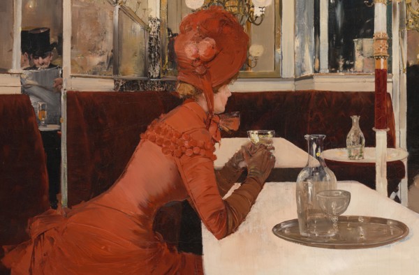In the Café, 1882-84. Detail from a larger artwork.