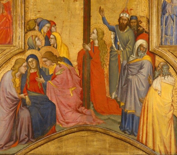 The Crucifixion, ca. 1365. Detail from a larger artwork.