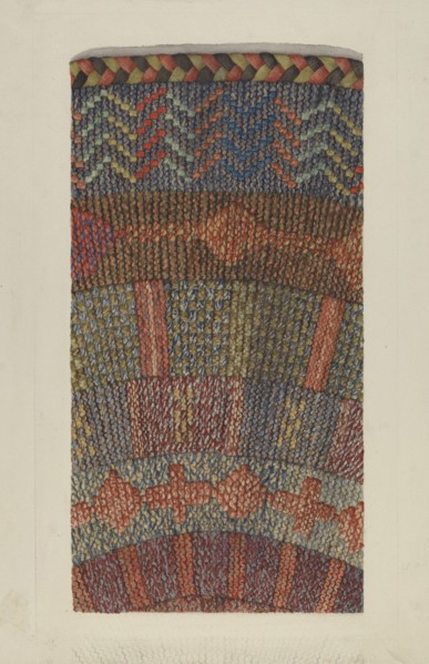 Knitted Rug, 1935/1942.