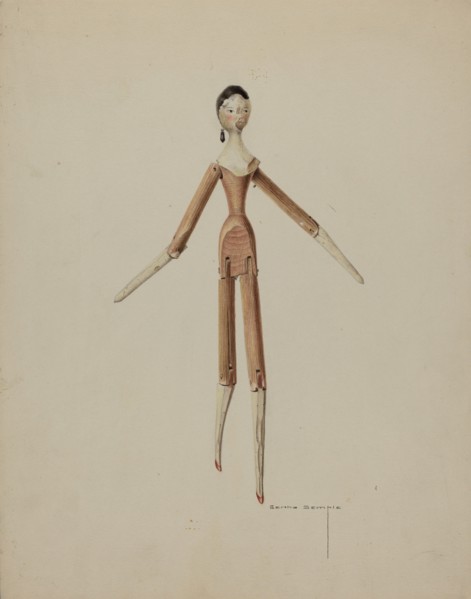 Wooden Doll, c. 1939.
