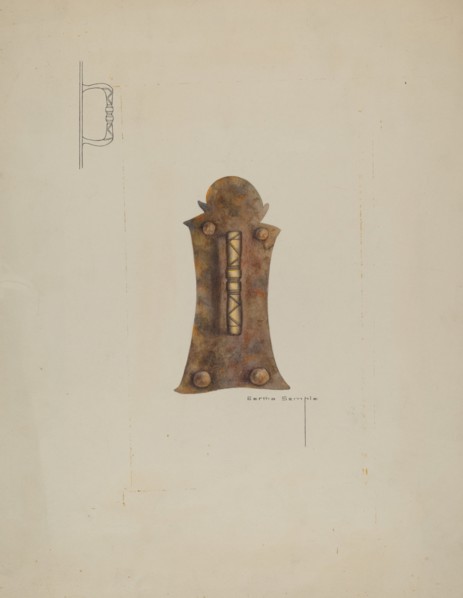 Iron Door Handle, 1935/1942.