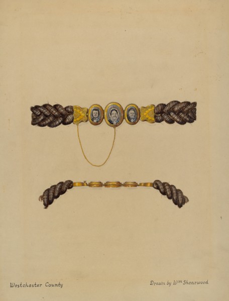 Hair Brooch and Bracelet, c. 1936.