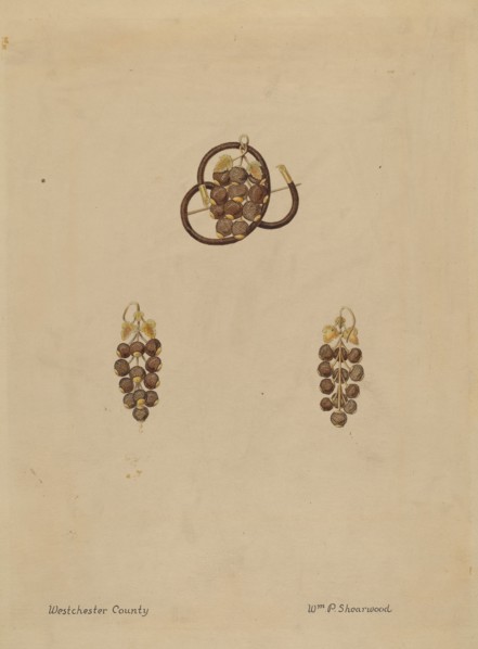 Hair Brooch and Earrings, 1935/1942.