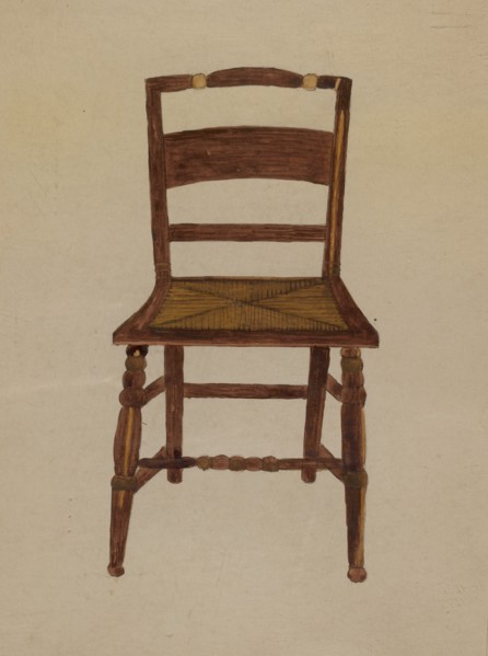 Chair, 1935/1942. (Similar to Hitchcock chair in image 15210)