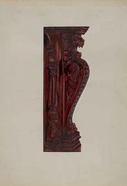 Mantel Detail, c. 1936.