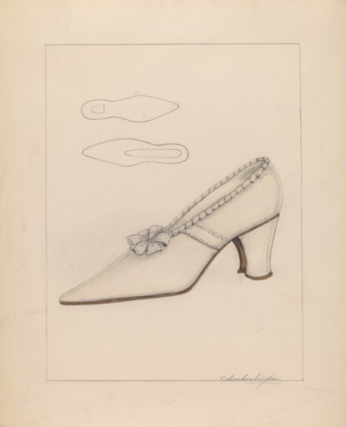 Woman's Shoe, c. 1937.