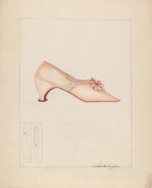 Woman's Shoe, c. 1937.