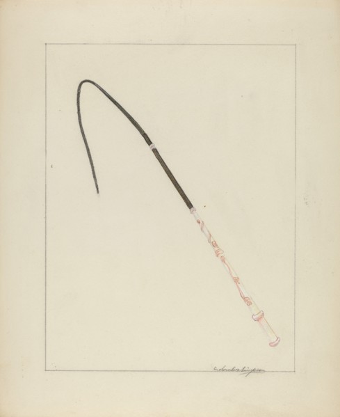Carriage Whip, c. 1936.