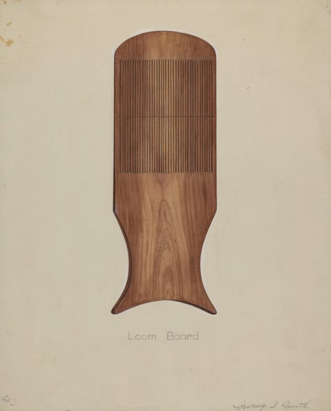 Shaker Tape Loom, 1935/1942. (Artist's note: Loom board).