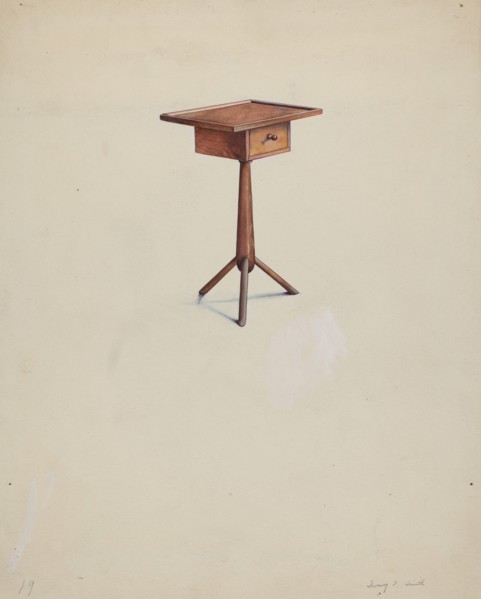 Shaker Peg Leg Stand, 1935/1942.