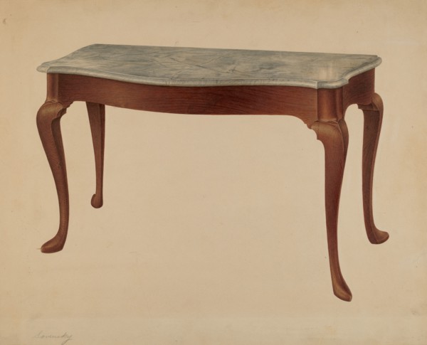 Sideboard Table, 1940.