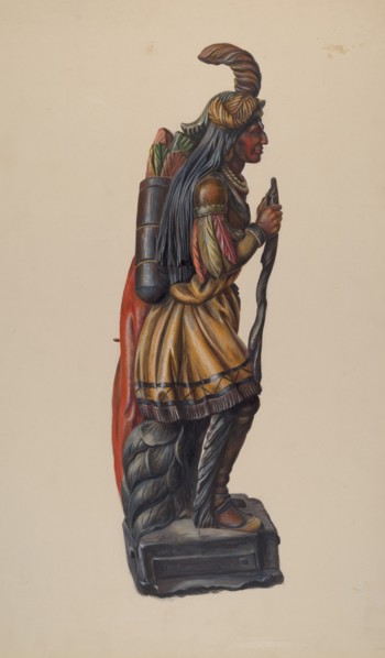 Cigar Store Indian, c. 1936.
