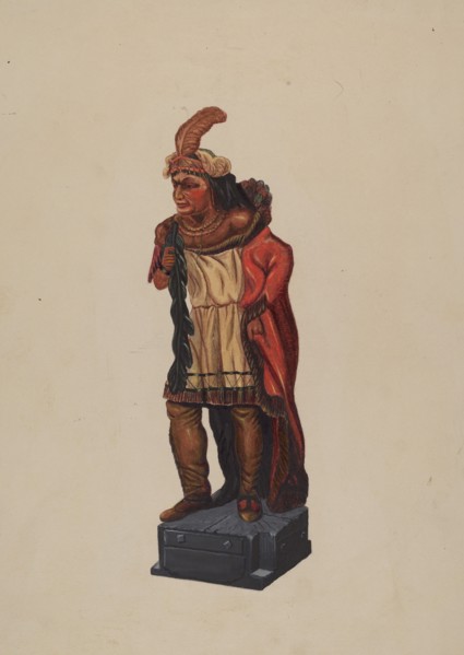 Cigar Store Indian, 1935/1942.