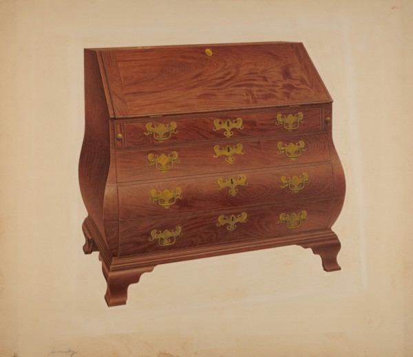 Desk, c. 1939.