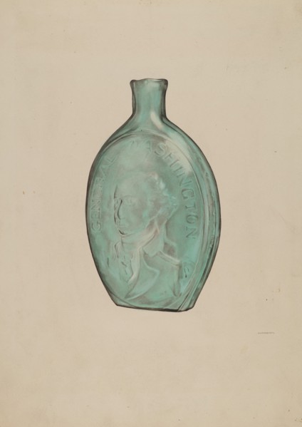 Whiskey Flask, c. 1938.