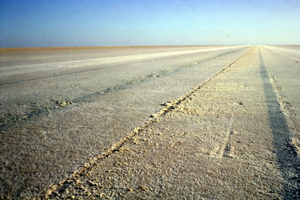 World Land Speed Record course for Bluebird CN7, Lake Eyre, Australia, 1964. Creator: Unknown.