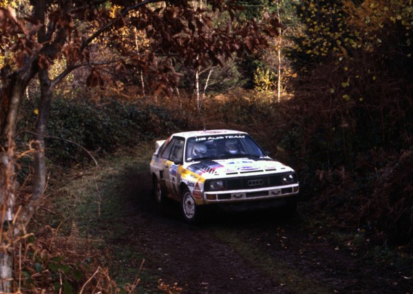 Audi Quattro Sport of Michele Mouton and Fabrizia Pons, RAC Rally, 1984. Creator: Unknown.