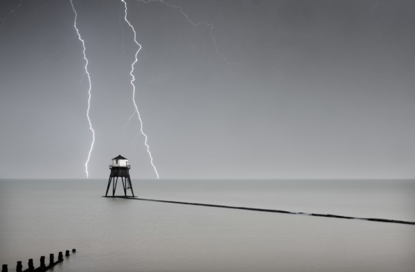 Dovercourt Low Light, Dovercourt Lighthouses and Causeway, Essex, 2019. Creator: James O Davies.