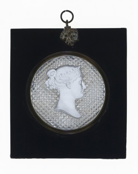 Portrait Plaque, England, 1820/30. Creator: Apsley Pellatt and Company.
