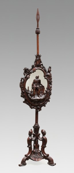 Pole-Screen, Dublin, c. 1851. Creator: Arthur James Jones and Son.