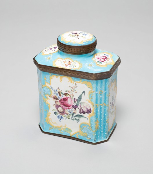 Tea Caddy, Battersea, c. 1755. Creator: Unknown.