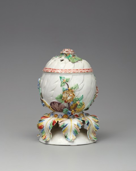 Potpourri Vase, Chantilly, c. 1745. Creator: Chantilly Porcelain Manufactory.