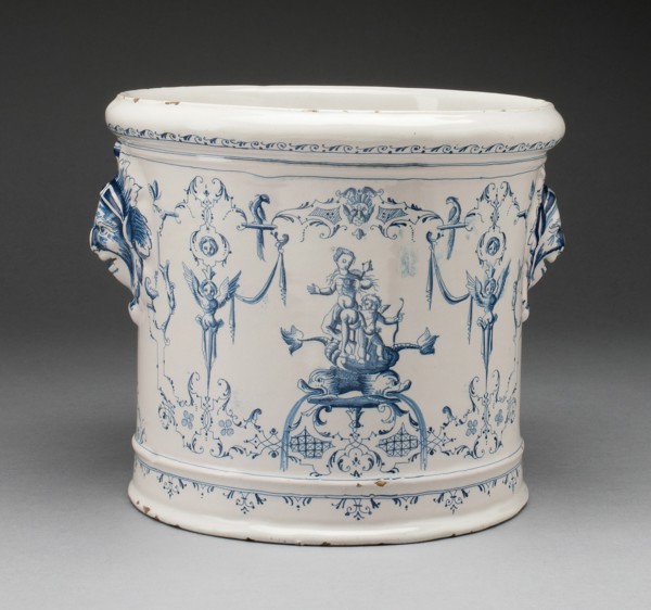 Bottle Cooler, Moustiers-Sainte Marie, 1700/1720. Creator: Clérissy Pottery Factory.