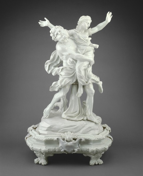 The Rape of Orithyia by Boreas, Italy, c. 1745. Creators: Doccia Porcelain Factory, Gaspero Bruschi.