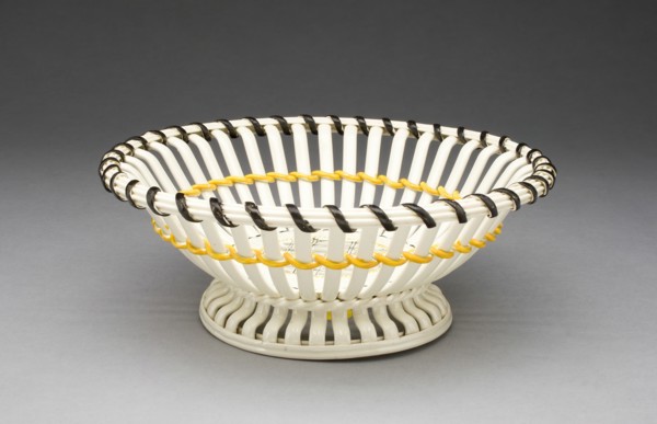 Basket, Staffordshire, 1780/90. Creator: E. Mayer Pottery.