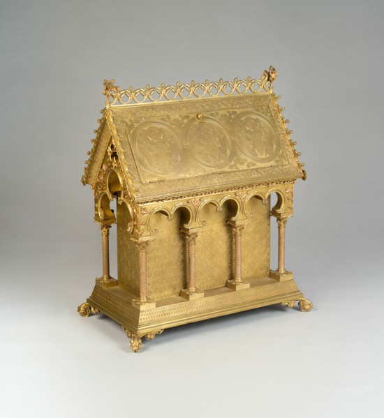 Reliquary, Paris, c. 1851. Creators: Eugène Emmanuel Viollet-le-Duc, Louis Bachelet.