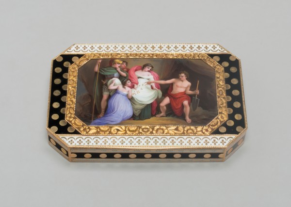 Snuff Box with a Mythological Scene, Switzerland, c. 1814. Creator: Unknown.