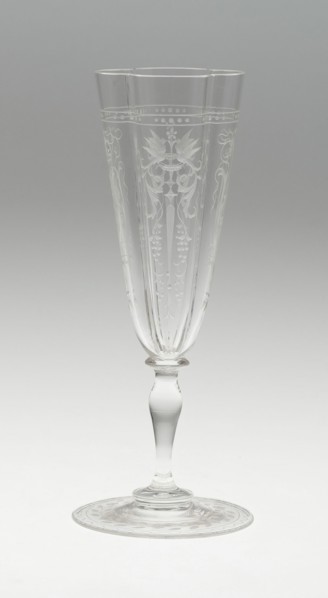 Champagne Flute, Austria, 19th century. Creator: J.& L. Lobmeyr.