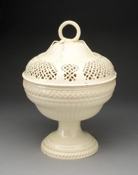 Chestnut Basket, Yorkshire, c. 1790. Creator: Leeds Pottery.