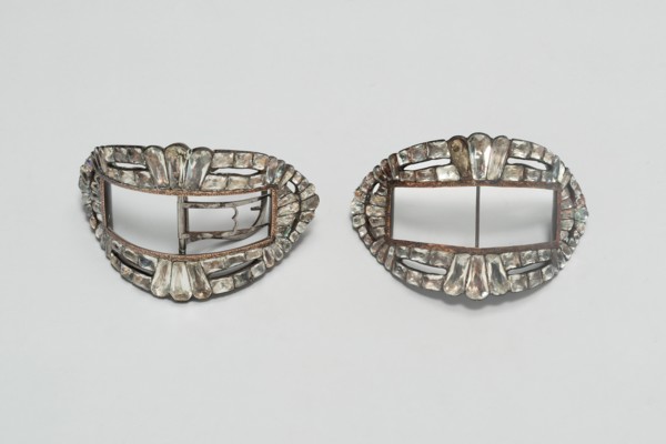 Pair of Shoe Buckles, England, Last quarter 18th century. Creator: Unknown.