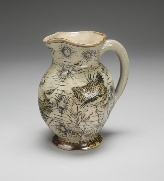 Jug, England, 1890. Creator: Martin Brothers Pottery.