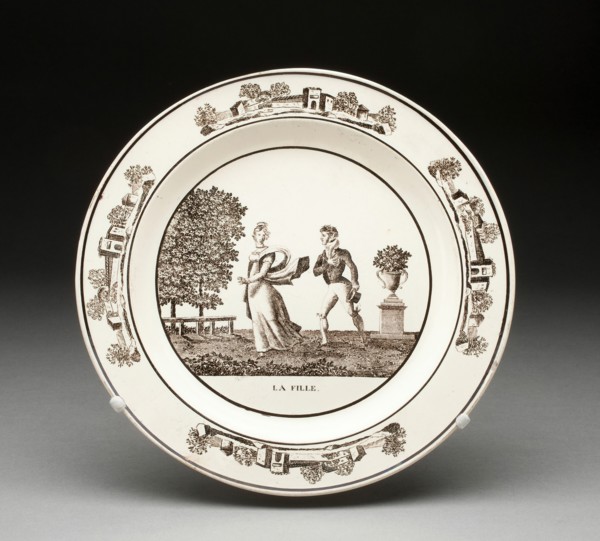 Plate, Montereau, 1800/25. Creator: Creil Pottery.