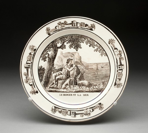 Plate, Montereau, 1800/25. Creator: Creil Pottery.
