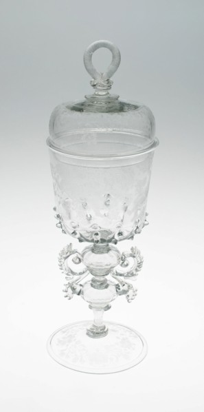 Goblet with Cover, Netherlands, c. 1685. Creator: Unknown.