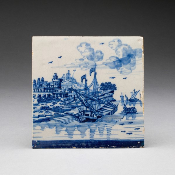 Tile, Netherlands, 17th/18th century. Creator: Unknown.
