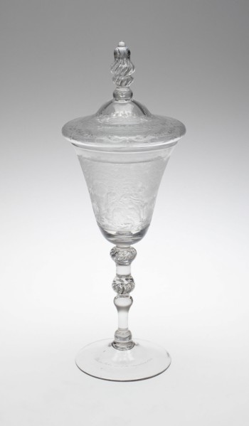 Covered Goblet with Goddess Diana Bathing, England, 1752. Creator: Jacob Sang.